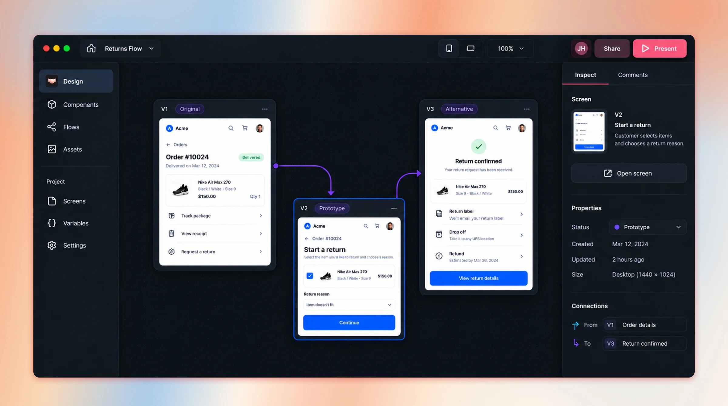 Axolo Design Manager, a design tool built on a team's own design system